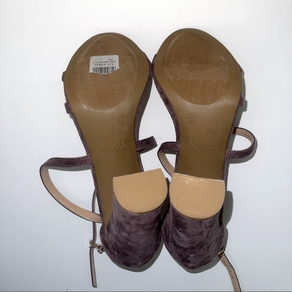 Rouge Purple Suede Heels - Picture 4 of 5